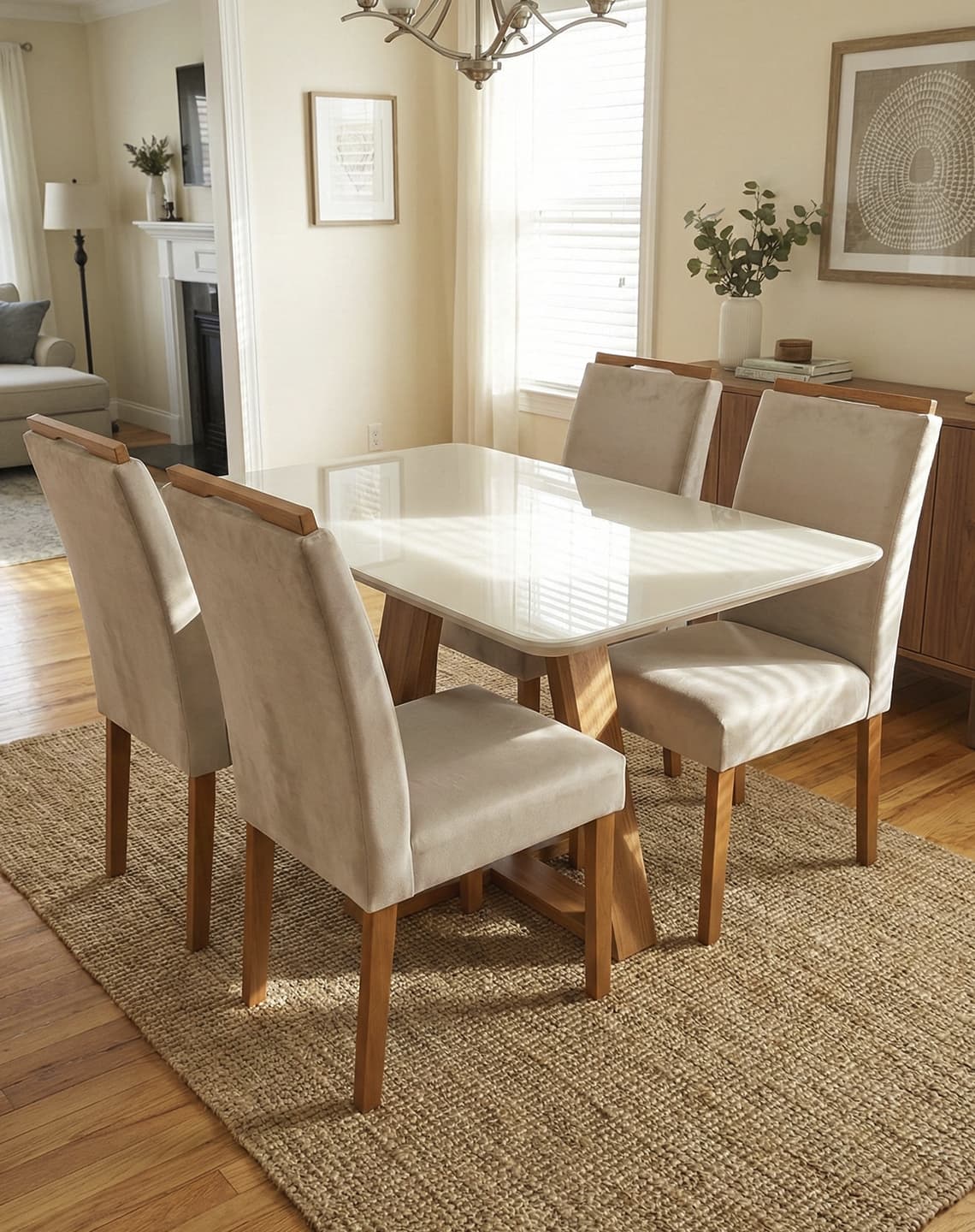 Mesa para sala de jantar e encontros.